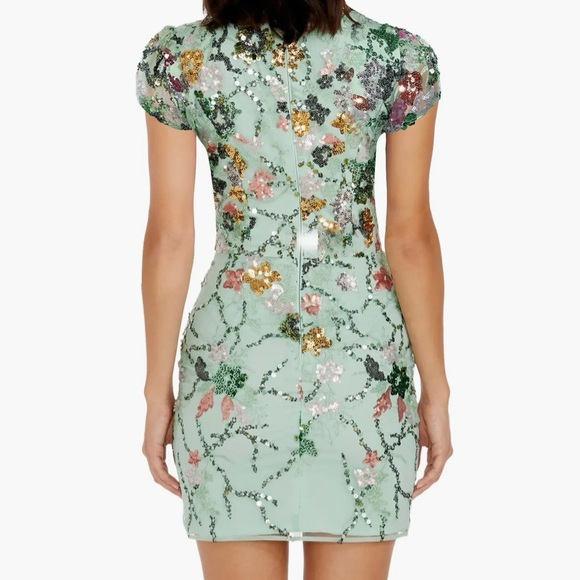 Dress The Population | Jilllian Sage Dress Sequins - Picture 3 of 5